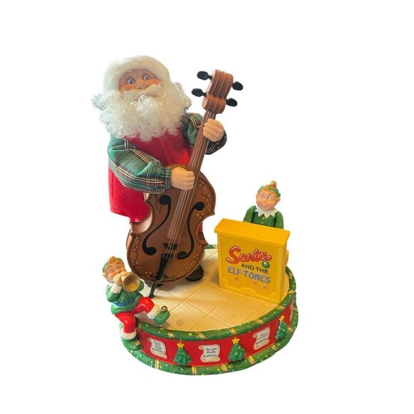 Avon Interactive Santa & Elftones Animated Musical Figurine Decoration WORKS! - Picture 1 of 10